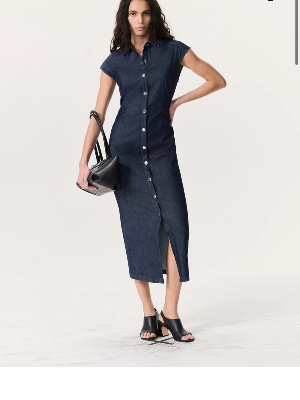 rag & bone rbAIRFLEX Leah Denim Midi Dress